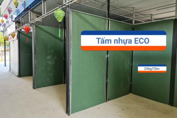Tấm nhựa ECO dùng làm vách ngăn